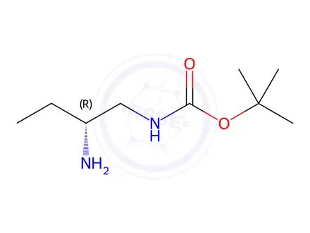 Chemical structure of Tert-butyl (R)-(2-aminobutyl)carbamate