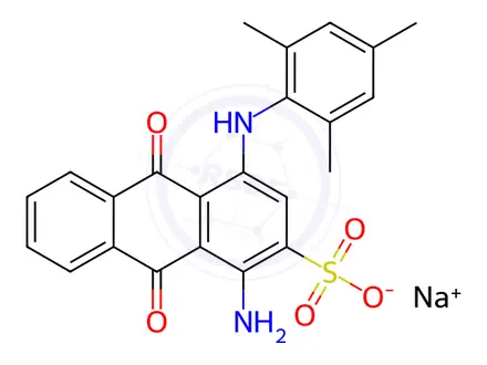 Chemical structure of Acid Blue 129