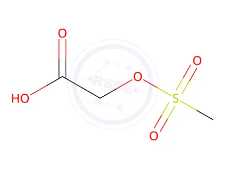 Chemical structure of Acetic acid, 2-[(methylsulfonyl)oxy]-