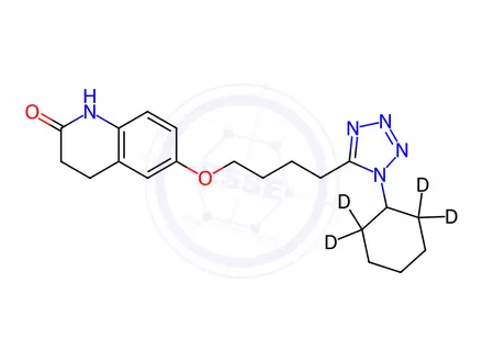 Chemical structure of Cilostazol D4