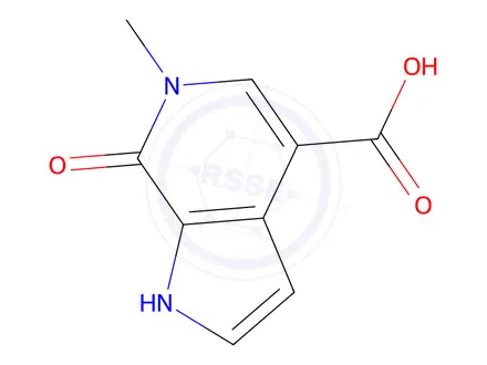 Chemical structure of 6-Methyl-7-oxo-6,7-dihydro-1h-pyrrolo[2,3-c]pyridine-4-carboxylic acid