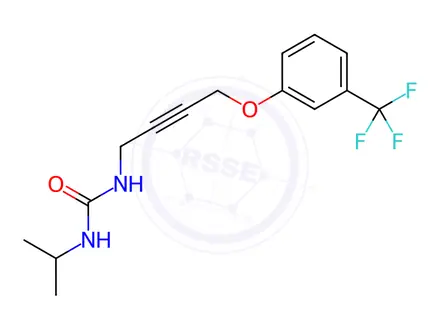 Chemical structure of 1-Isopropyl-3-(4-(3-(trifluoromethyl)phenoxy)but-2-yn-1-yl)urea