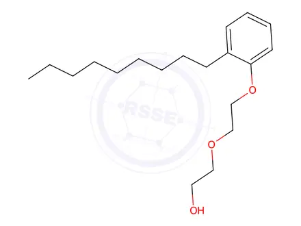 Chemical structure of alpha-Nonylphenyl-omega-hydroxybis(oxyethylene)