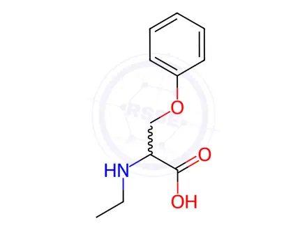 Chemical structure of N-ethyl-O-phenyl-L-serine
