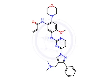 Chemical structure of Lazertinib