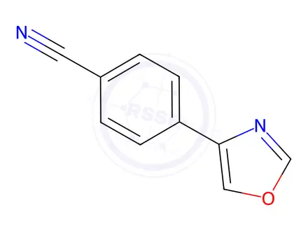 Chemical structure of 4-(Oxazol-4-yl)benzonitrile