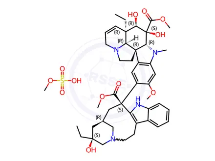 Chemical structure of Vinblastine Sulfate Impurity 8
