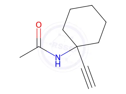 Chemical structure of N-(1-ethynylcyclohexyl)acetamide