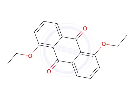 Chemical structure of 1,5-Diethoxyanthraquinone