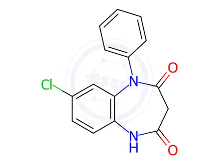 Chemical structure of Clobazam Impurity 1 (Clobazam EP Impurity A)