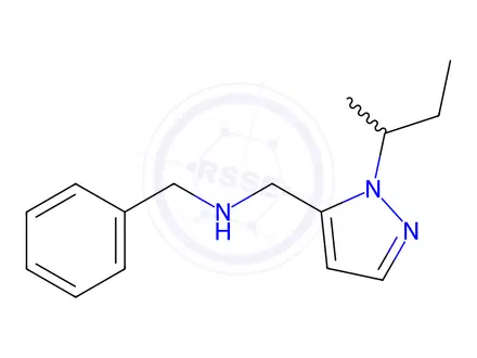 Chemical structure of benzyl[(1-sec-butyl-1H-pyrazol-5-yl)methyl]amine