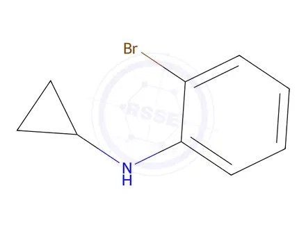 Chemical structure of 2-Bromo-N-cyclopropylaniline