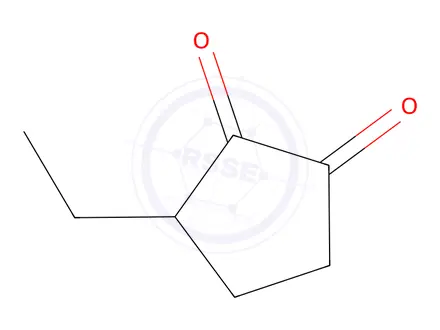Chemical structure of 3-ethylcyclopentane-1,2-dione
