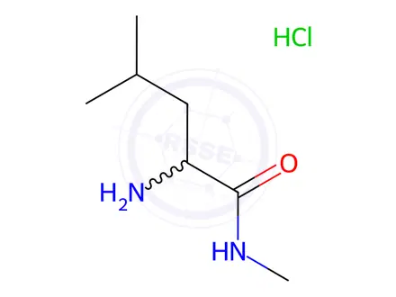 Chemical structure of 2-Amino-n,4-dimethylpentanamide hydrochloride