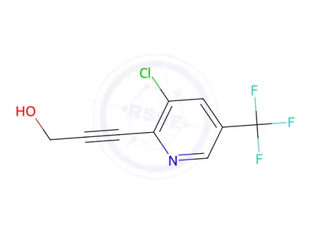 Chemical structure of 3-(3-Chloro-5-(trifluoromethyl)pyridin-2-yl)prop-2-yn-1-ol
