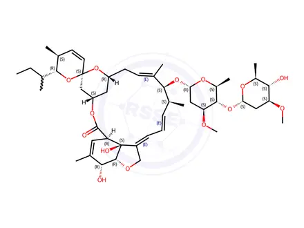 Chemical structure of Avermectin