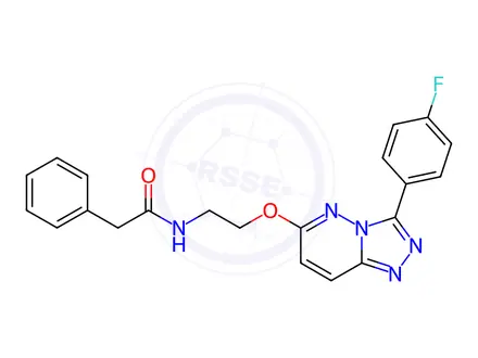 Chemical structure of N-(2-((3-(4-Fluorophenyl)-[1,2,4]triazolo[4,3-b]pyridazin-6-yl)oxy)ethyl)-2-phenylacetamide