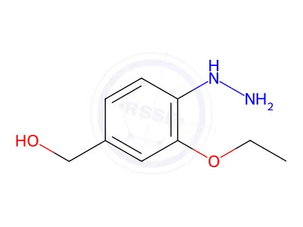 Chemical structure of 1-(2-Ethoxy-4-(hydroxymethyl)phenyl)hydrazine