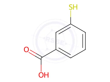 Chemical structure of 3-Mercaptobenzoic Acid
