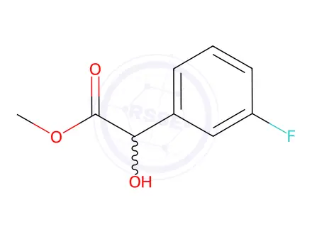 Chemical structure of Methyl 2-(3-fluorophenyl)-2-hydroxyacetate
