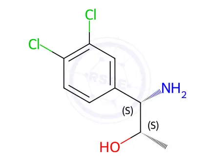 Chemical structure of (1S,2S)-1-AMINO-1-(3,4-DICHLOROPHENYL)PROPAN-2-OL