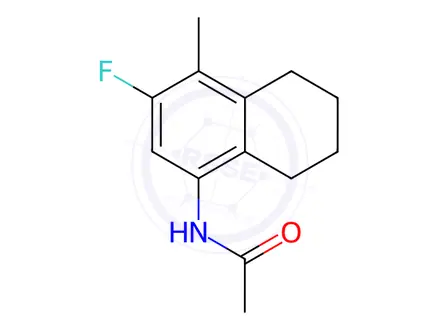 Chemical structure of N-(3-Fluoro-5,6,7,8-tetrahydro-4-methyl-1-naphthalenyl