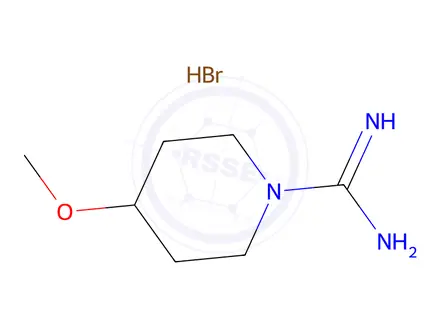 Chemical structure of 4-Methoxypiperidine-1-carboximidamide hydrobromide
