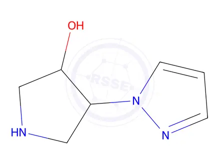 Chemical structure of 4-(1h-pyrazol-1-yl)pyrrolidin-3-ol