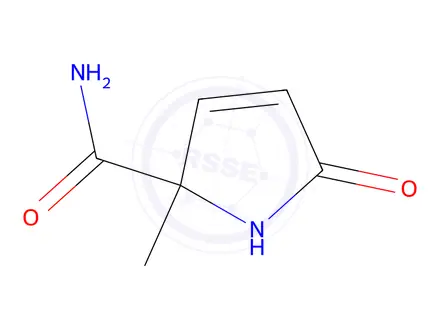 Chemical structure of 2-Methyl-5-oxo-2,5-dihydro-1H-pyrrole-2-carboxamide
