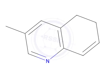 Chemical structure of Quinoline, 5,6-dihydro-3-methyl-(9CI)