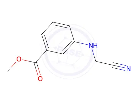 Chemical structure of 3-(Cyanomethyl-amino)-benzoic Acid methyl ester