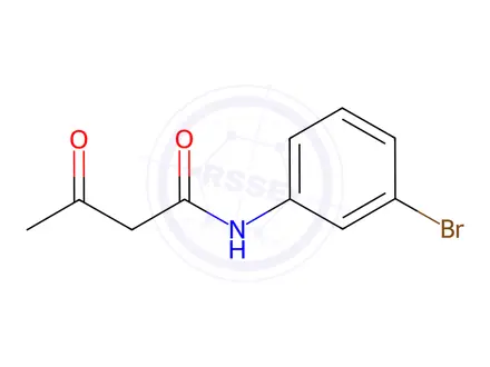 Chemical structure of N-(3-Bromophenyl)-3-oxobutanamide