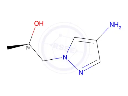 Chemical structure of (R)-1-(4-Amino-1H-pyrazol-1-yl)propan-2-ol