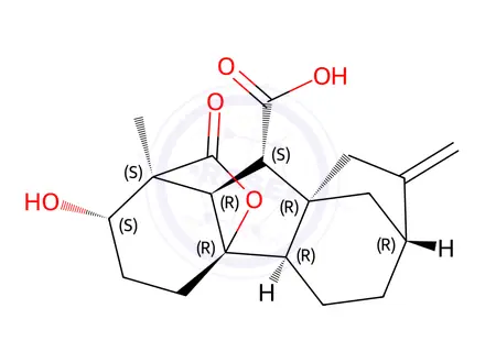 Chemical structure of Gibberellin A4