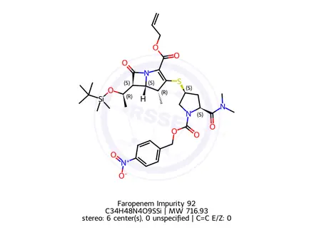 Chemical structure of Faropenem Impurity 162