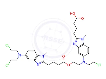 Chemical structure of Bendamustine Chloro Dimer Impurity