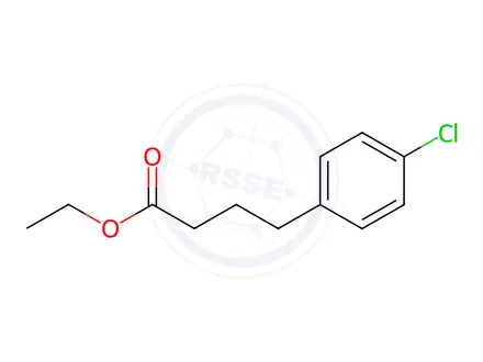 Chemical structure of Benzenebutanoic acid, 4-chloro-, ethyl ester