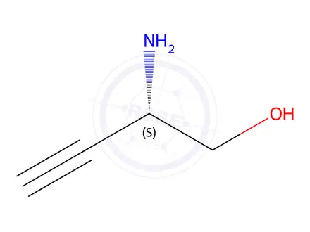 Chemical structure of (2S)-2-Aminobut-3-yn-1-ol