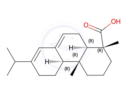 Chemical structure of Abietic Acid