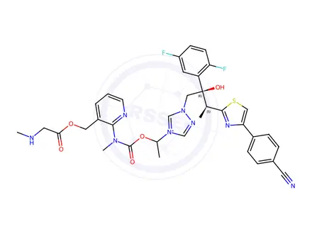 Chemical structure of Isavuconazonium Sulfate Impurity 38 Monomer
