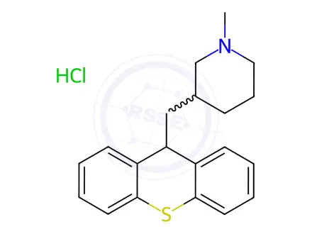 Chemical structure of Metixene Hydrochloride