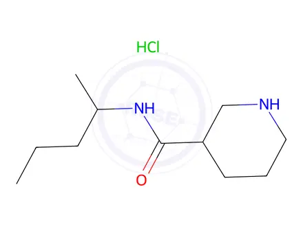 Chemical structure of N-(pentan-2-yl)piperidine-3-carboxamide hydrochloride