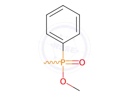 Chemical structure of (-)-Methylphenylphosphinic acid methyl ester