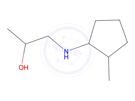 Chemical structure of 1-[(2-methylcyclopentyl)amino]propan-2-ol, mixture of diastereomers