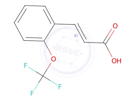 Chemical structure of (E)-3-(2-(Trifluoromethoxy)phenyl)acrylic Acid