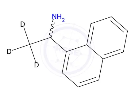 Chemical structure of 1-(1-Naphthyl)ethylamine-d3