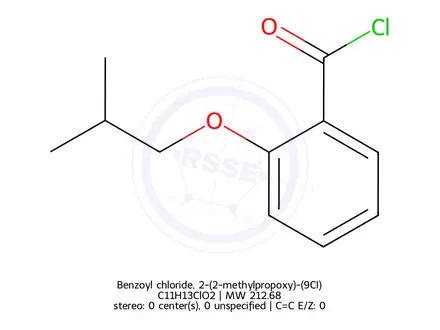 Chemical structure of Benzoyl chloride, 2-(2-methylpropoxy)-(9CI)