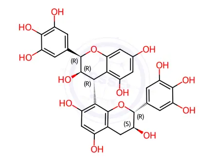 Chemical structure of Prodelphinidin B1
