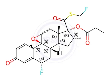 Chemical structure of Fluticasone Propionate Impurity 50