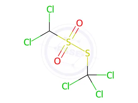 Chemical structure of Dichloromethyl(trichloromethylthio) sulfone